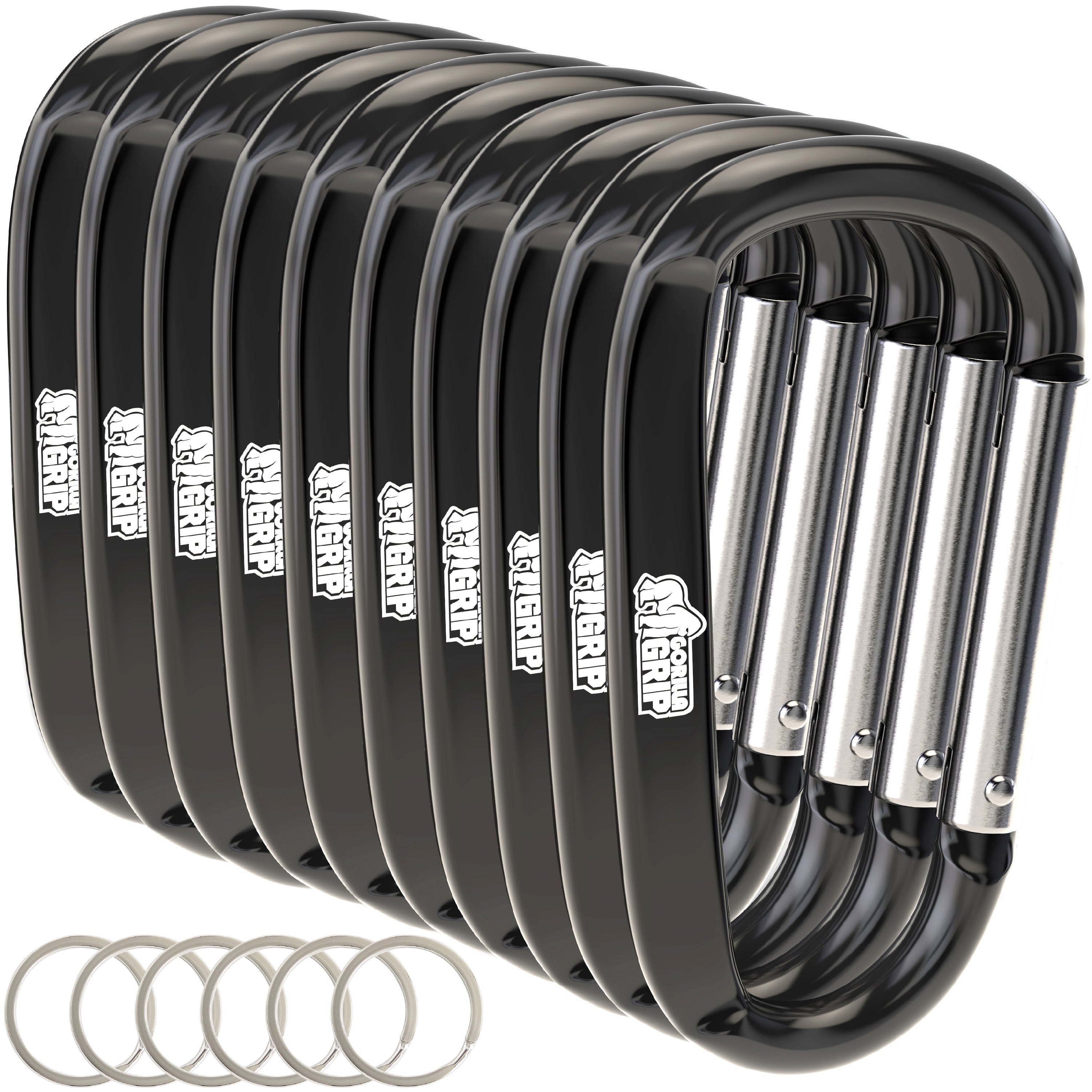 gorilla-grip-carabiners-karabinerhaken-aluminium-170-lbs image 3