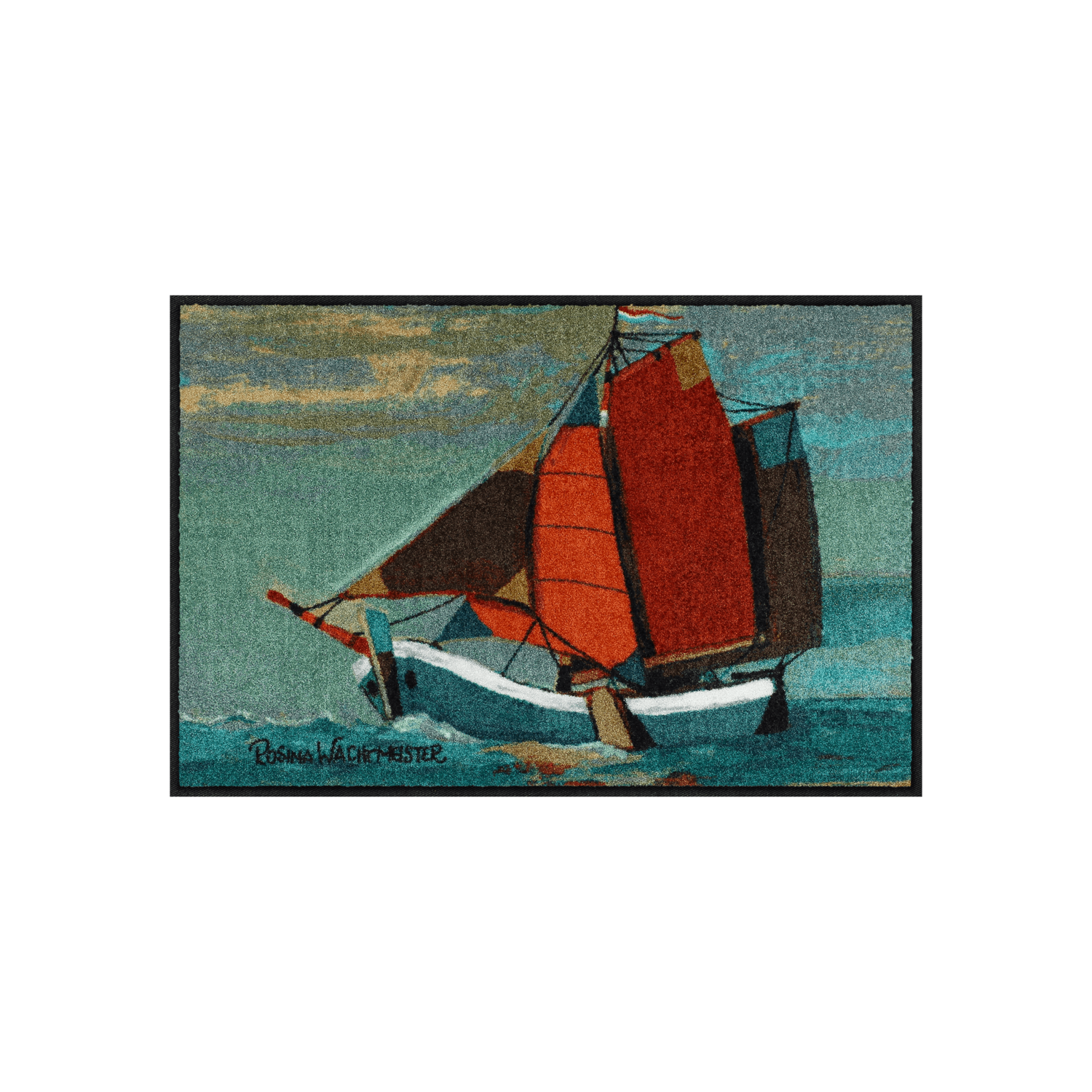 salonloewe-sail-away-eingangsmatte-50-x-75-cm-maritimes-segelboot-design-made-in image 1