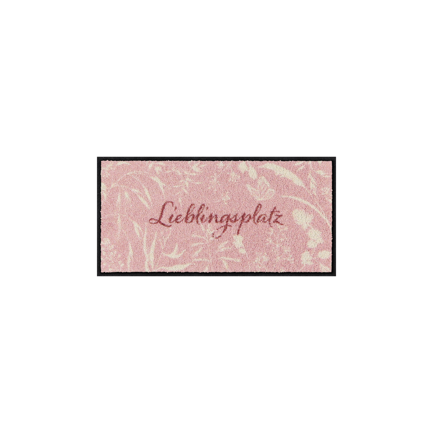 salonloewe-lieblingsplatz-wiese-rosa-minimatte-30-x-60-cm-kleine-schmutzfangmatt image 1