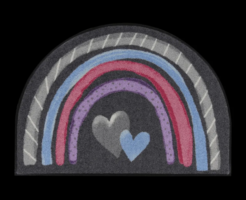 salonloewe-rainbow-hearts-shape-matte-60-x-85-cm-waschbare-herz-designmatte-mit- image 1