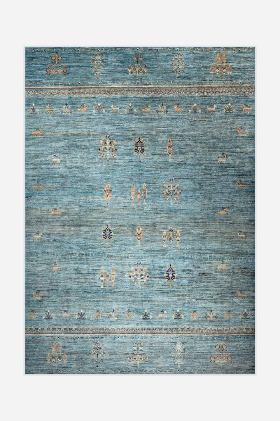 teppana-desna-smaragd-teppich-waschbarer-marokkanischer-teppich image 1