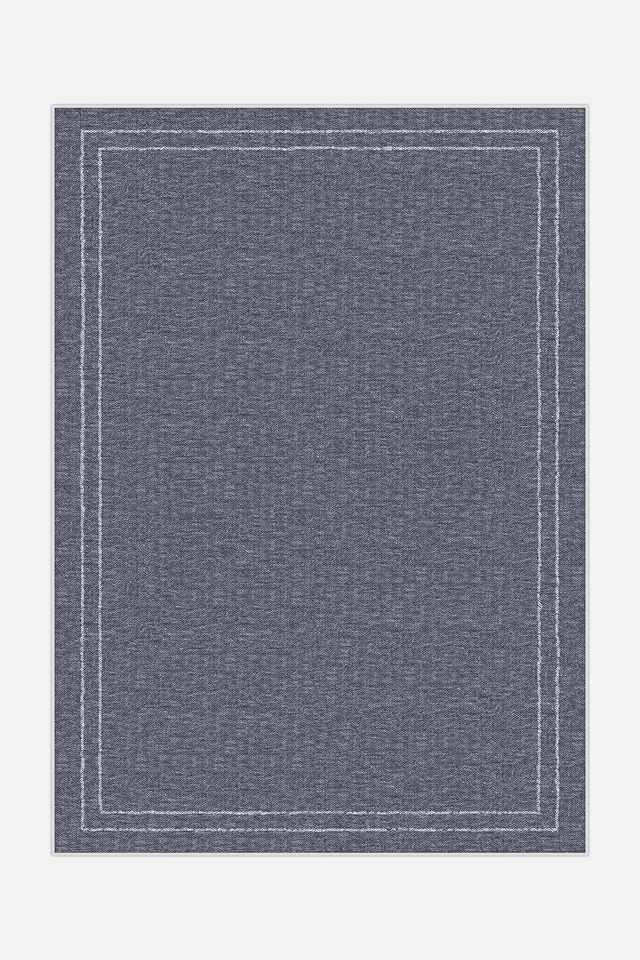 teppana-nahla-saphir-jute-haptik-teppich-waschbar-geometrisch-blau image 1