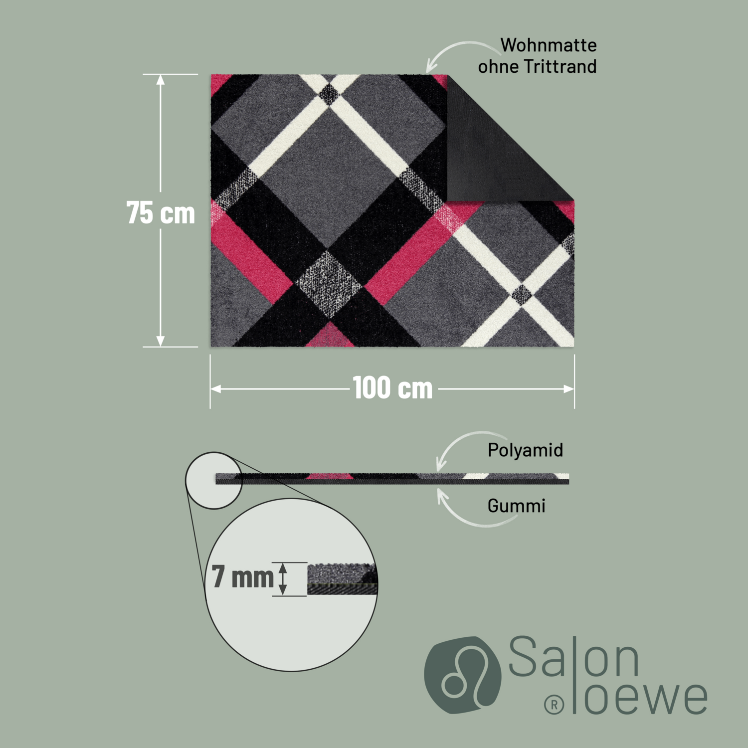 salonloewe-bente-grey-magenta-teppich-75-x-100-cm-moderner-teppich-in-grau-und-m image 4