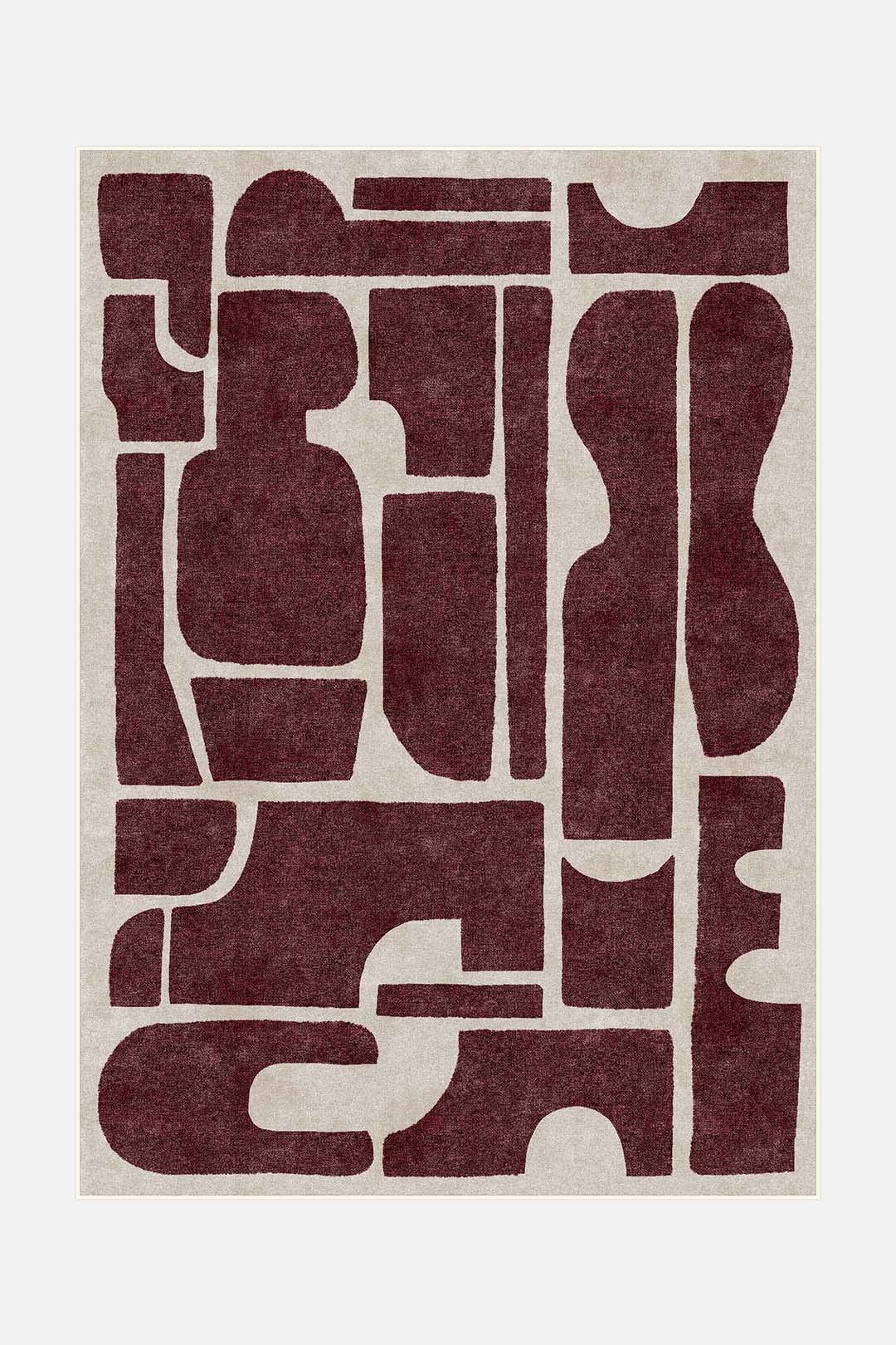 teppana-tilda-bordeauxrot-teppich-waschbarer-indoor-teppich image 1