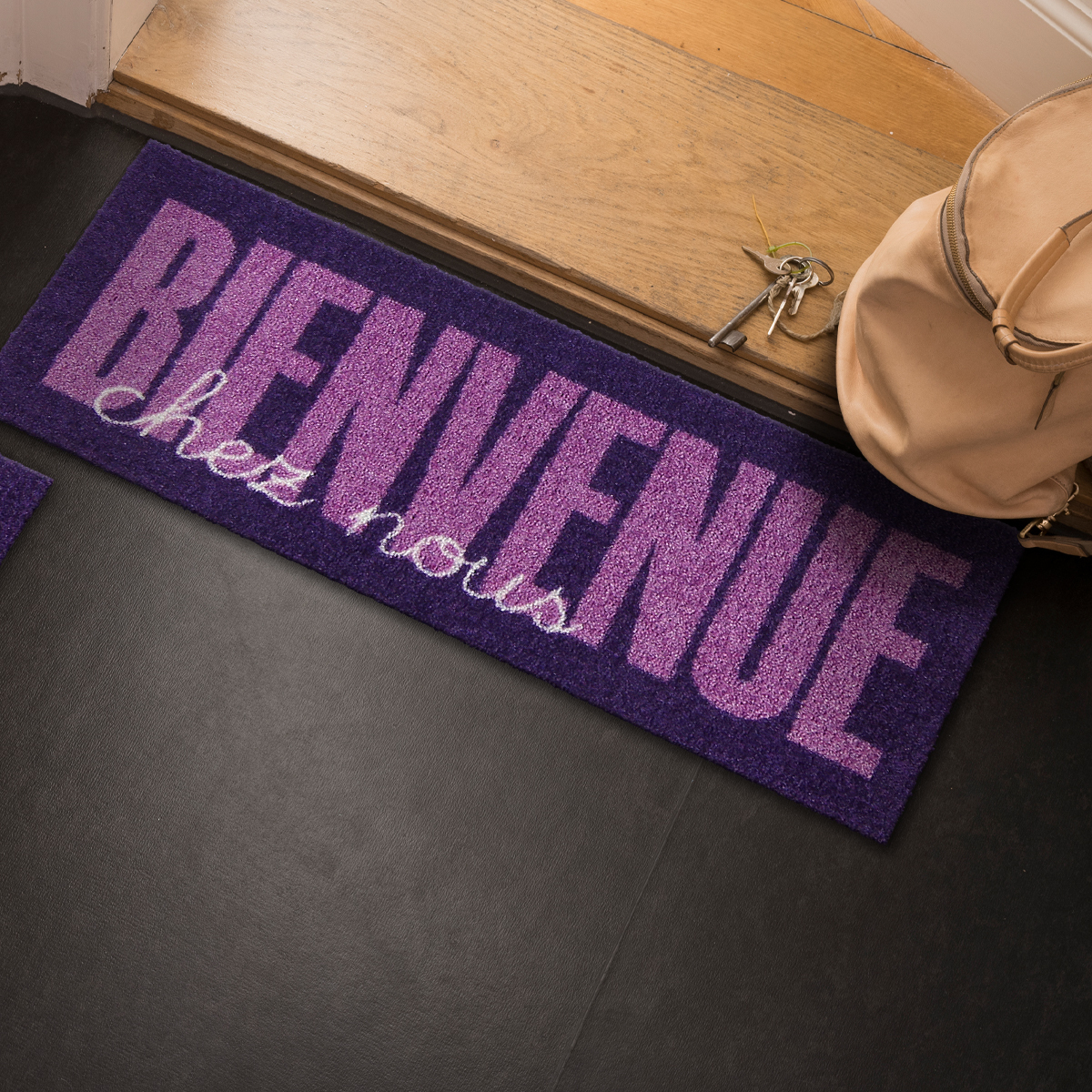 salonloewe-bienvenue-type-violet-eingangsmatte-minimatte-30-x-75-cm-kompakte-fu- image 2