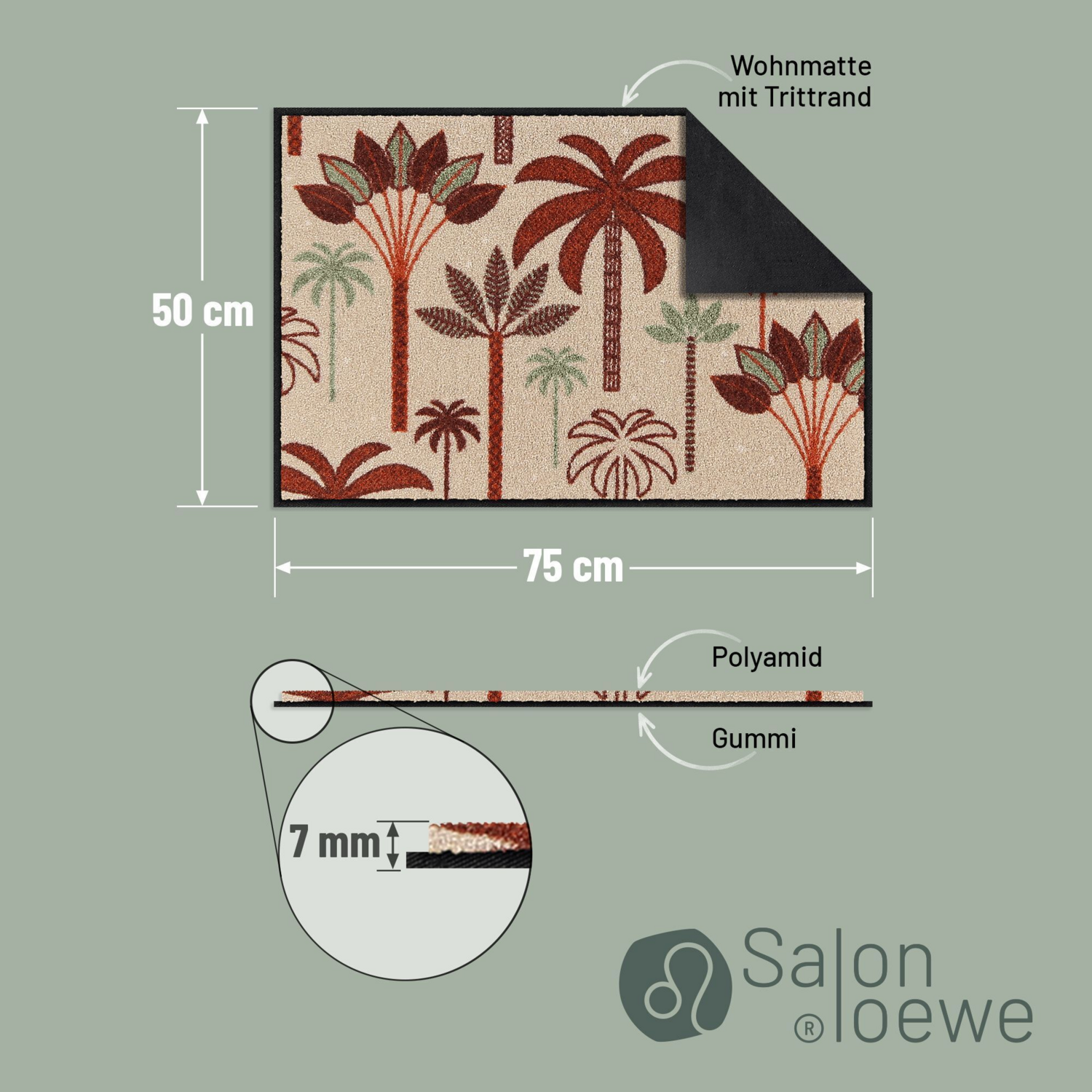 salonloewe-palm-jungle-eingangsmatte-50-x-75-cm-schmutzfangmatte-mit-dschungel-d image 3