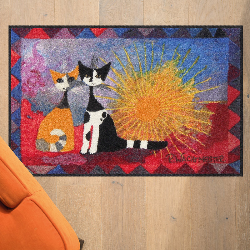 salonloewe-noi-due-teppich-50-x-75-cm-k-nstlerische-eingangsmatte-mit-katzendesi image 2