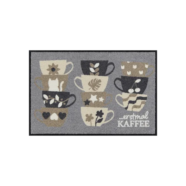 salonloewe-erstmal-kaffee-eingangsmatte-50-x-75-cm-braun-beige-waschbare-fu-matt image 1