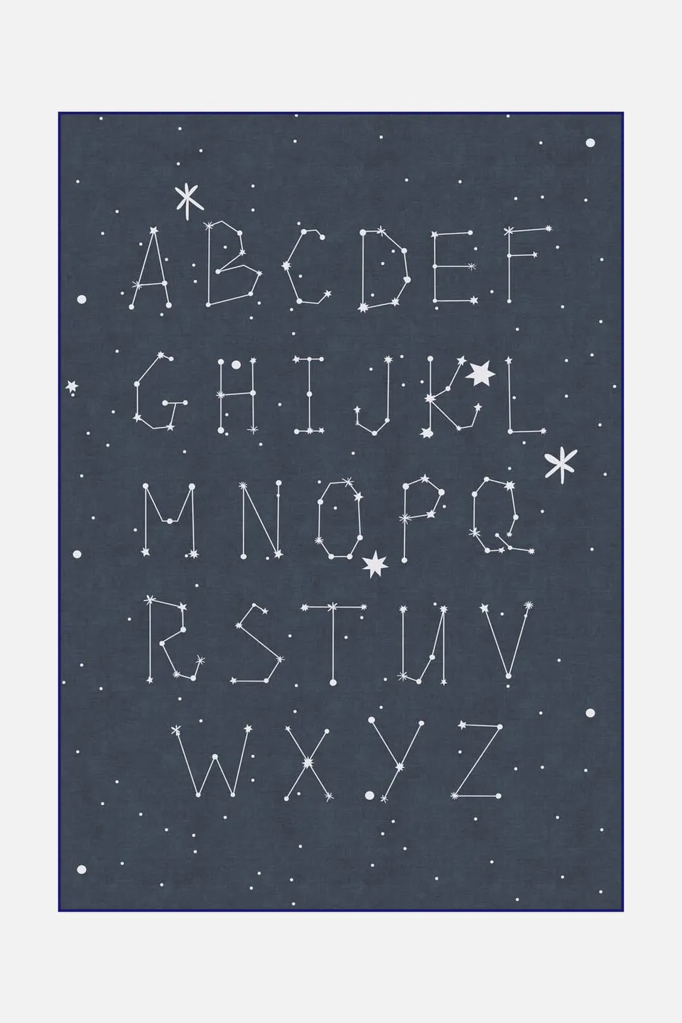 teppana-stern-alphabet-teppich-waschbarer-kinderteppich-mit-sternen-und-alphabet image 1