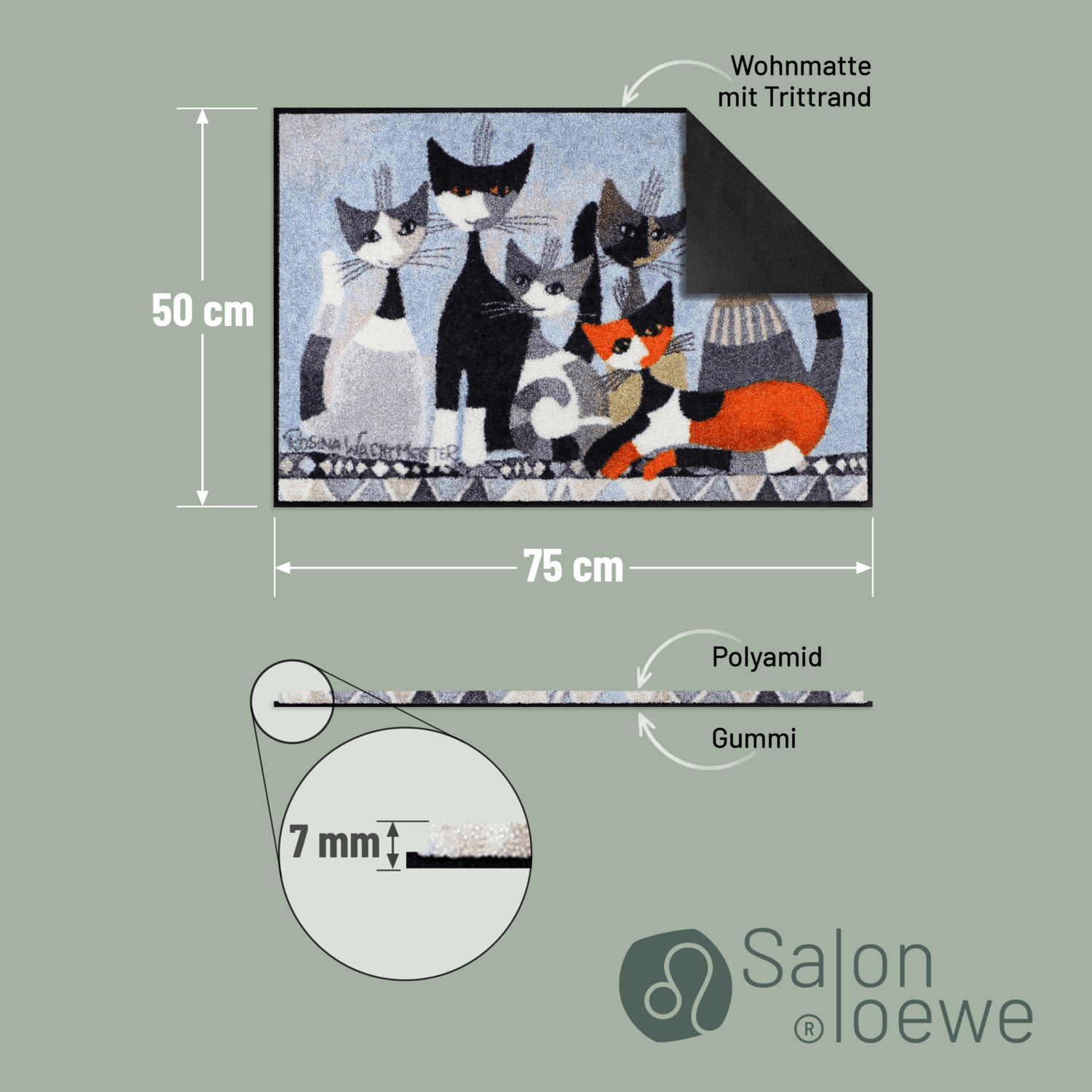 salonloewe-siamo-in-sei-waschbare-schmutzfangmatte-50-x-75-cm-katzen-design-poly image 4