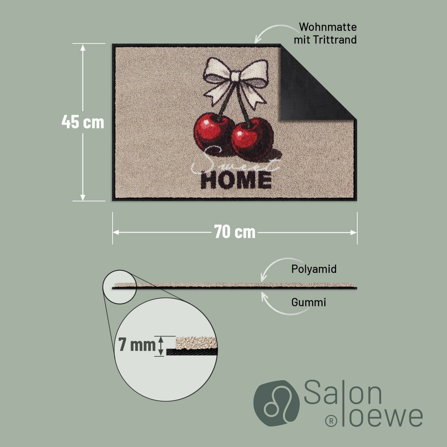salonloewe-cherry-sweet-eingangsmatte-beige-45-x-70-cm-waschbar-rutschfest image 3