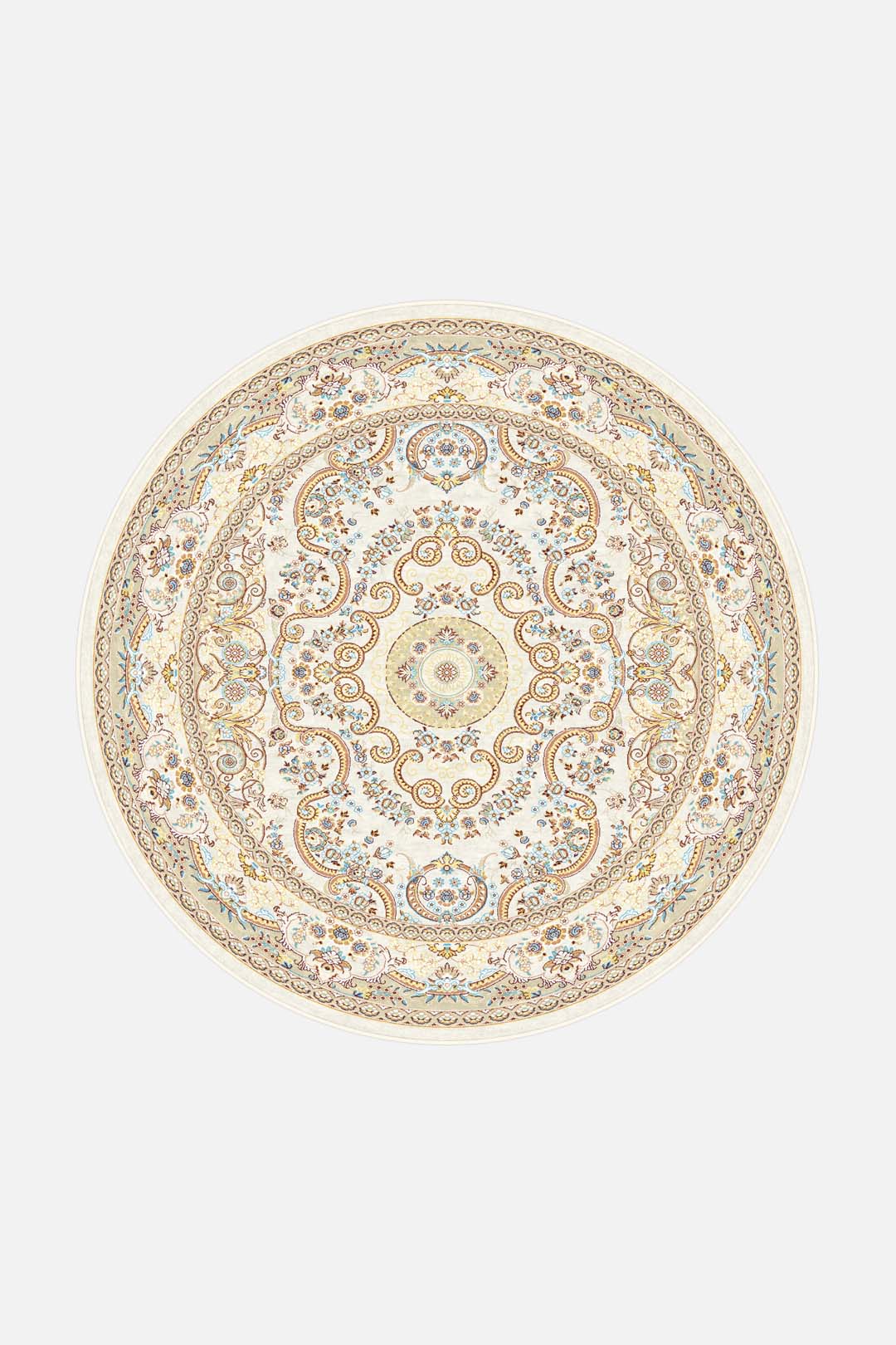 teppana-flora-beige-teppich-waschbarer-teppich-im-floralen-design-beige-natur-mi image 8