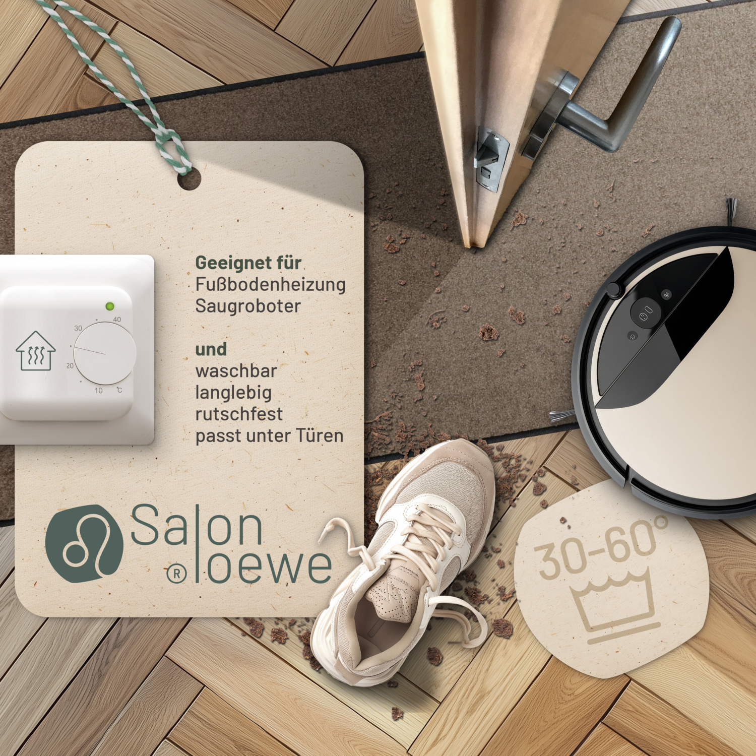 salonloewe-taupe-l-ufer-60-x-180-cm-waschbare-schmutzfangmatte-aus-polyamid-made image 2