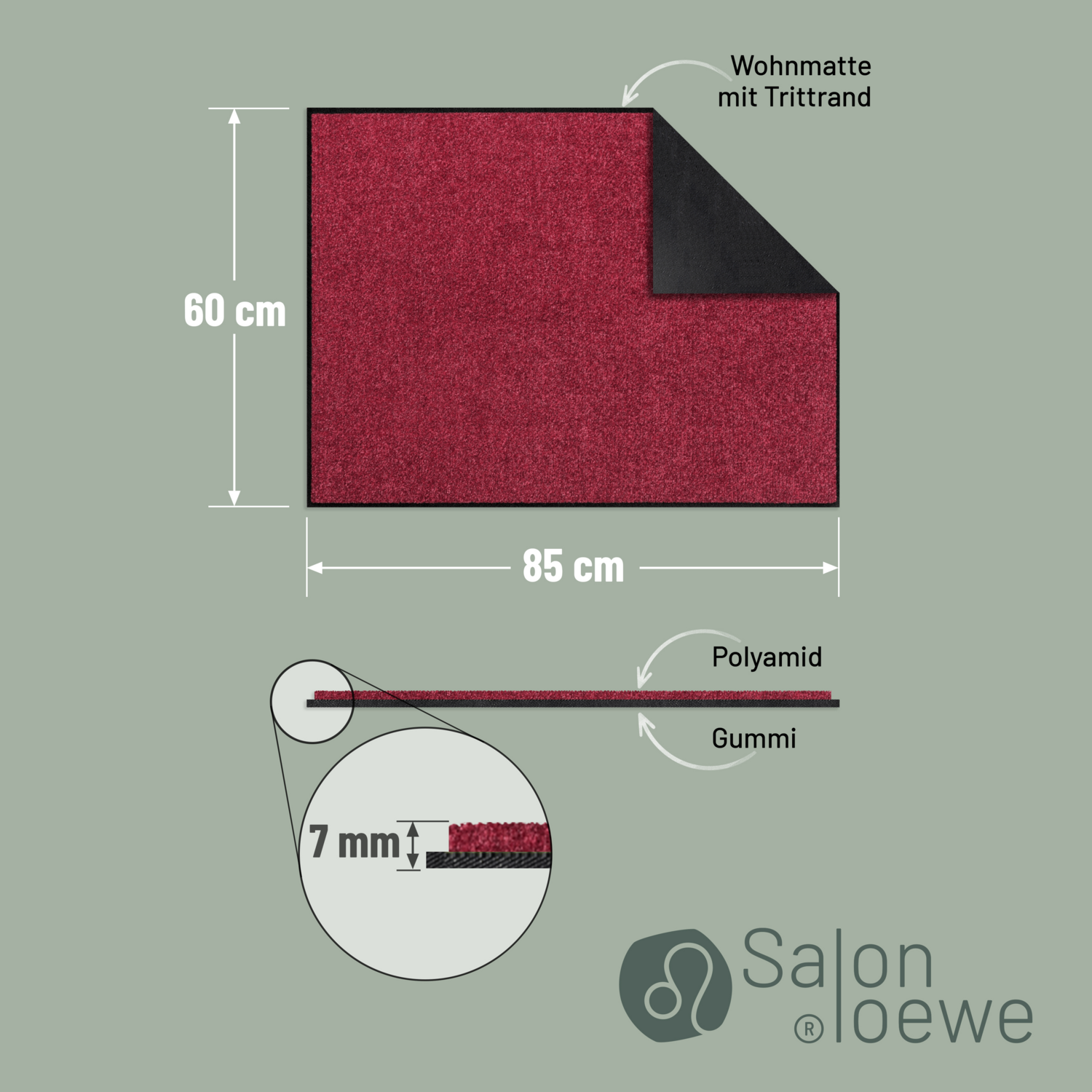 salonloewe-weinrot-teppich-60-x-85-cm-meliert-polyamid-rutschfester-gummir-cken- image 4