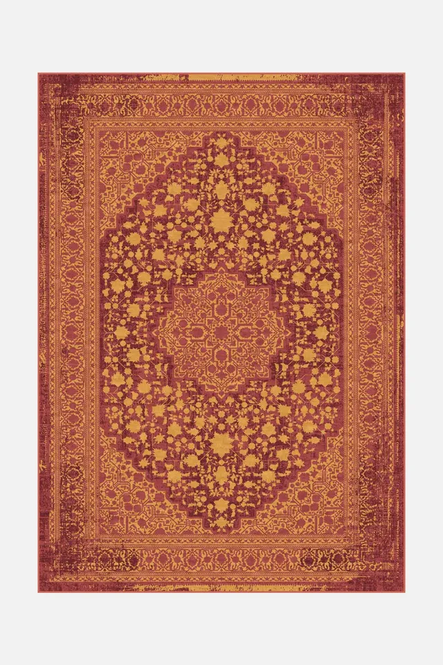 teppana-ella-korall-teppich-waschbarer-perser-teppich image 1