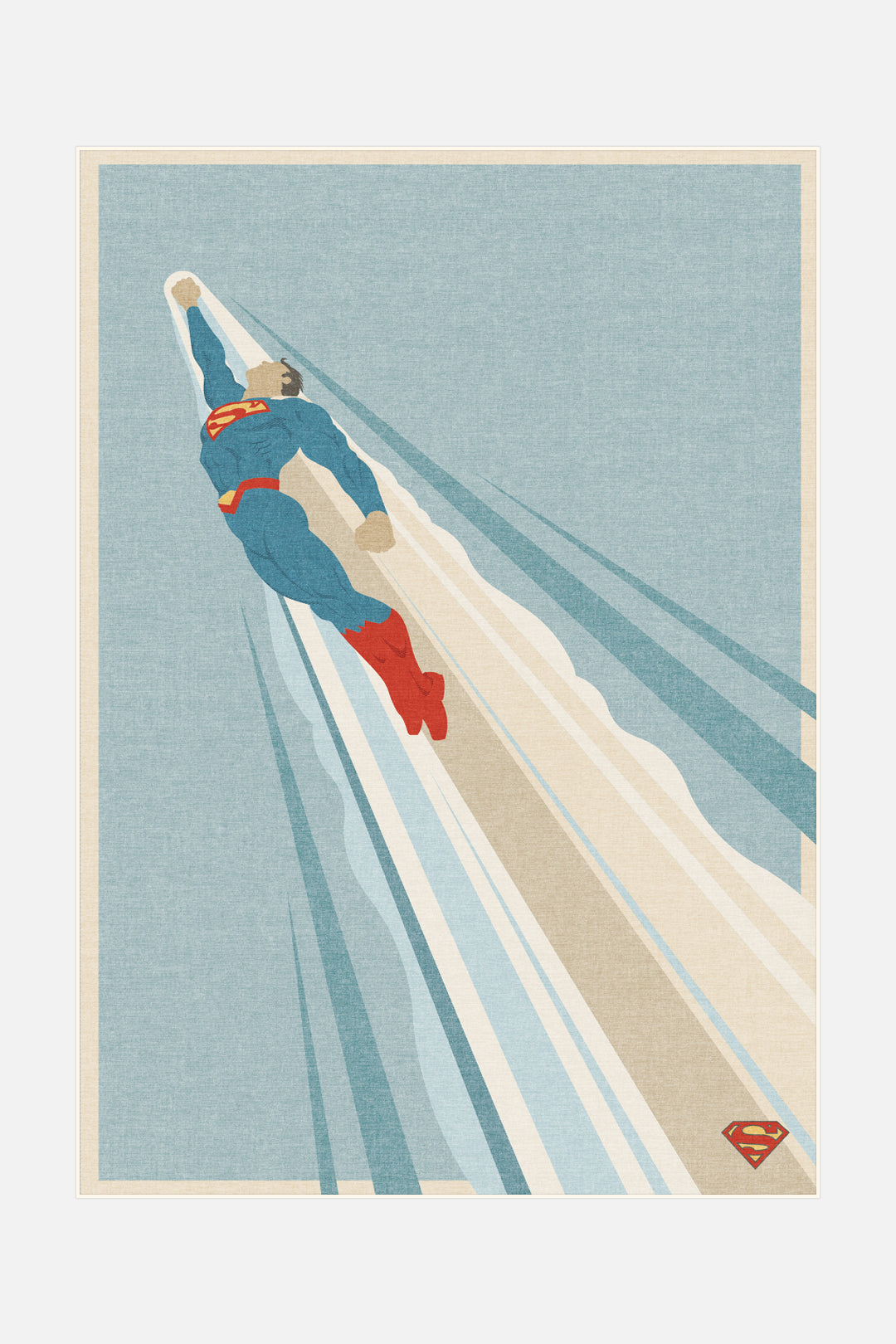 teppana-superman-flug-blau-kinderteppich-waschbarer-spielteppich-mit-superman-mo image 1