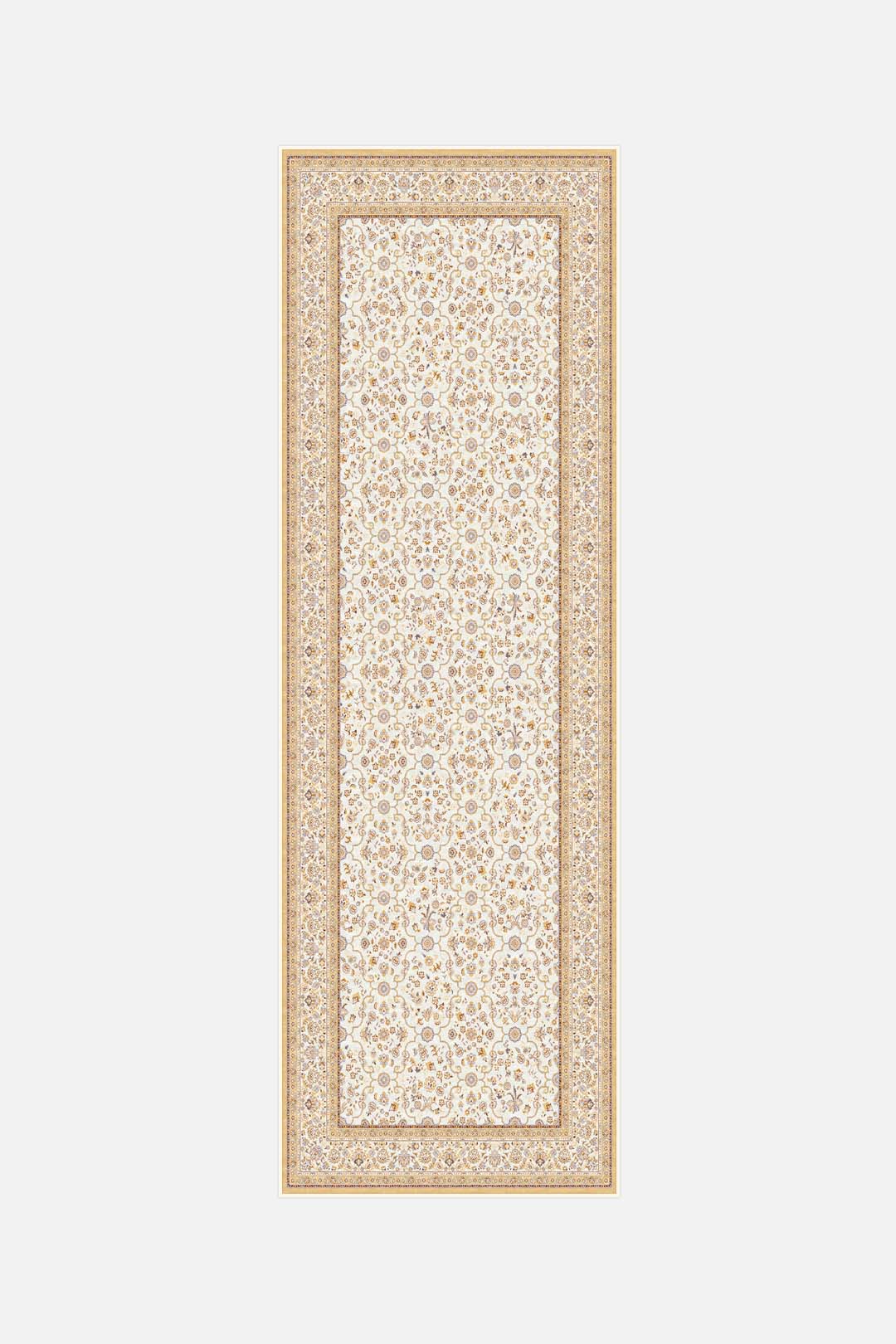 teppana-nesrin-beige-waschbarer-floral-teppich image 5