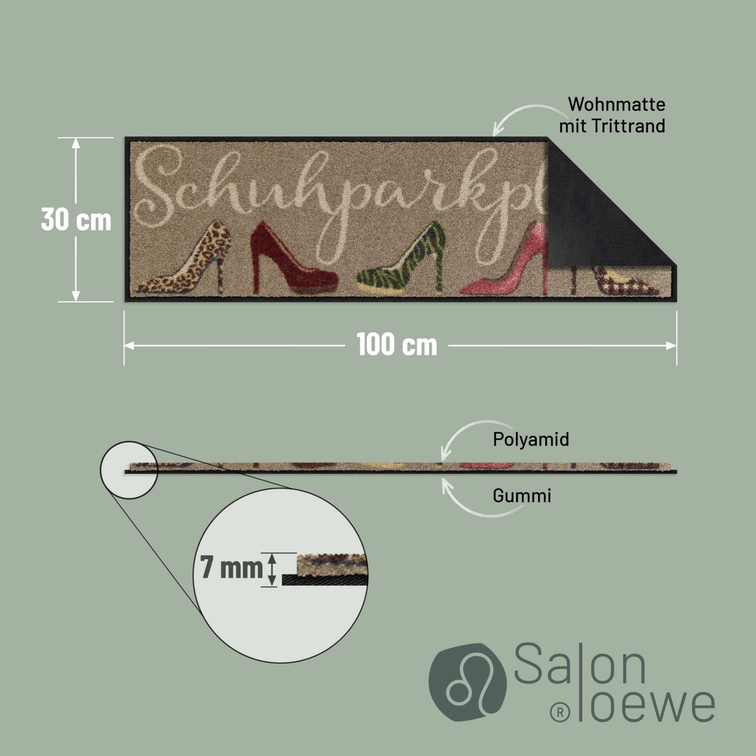 salonloewe-stiletto-parkplatz-schuhabstellmatte-30-x-100-cm-waschbare-fu-matte-m image 4