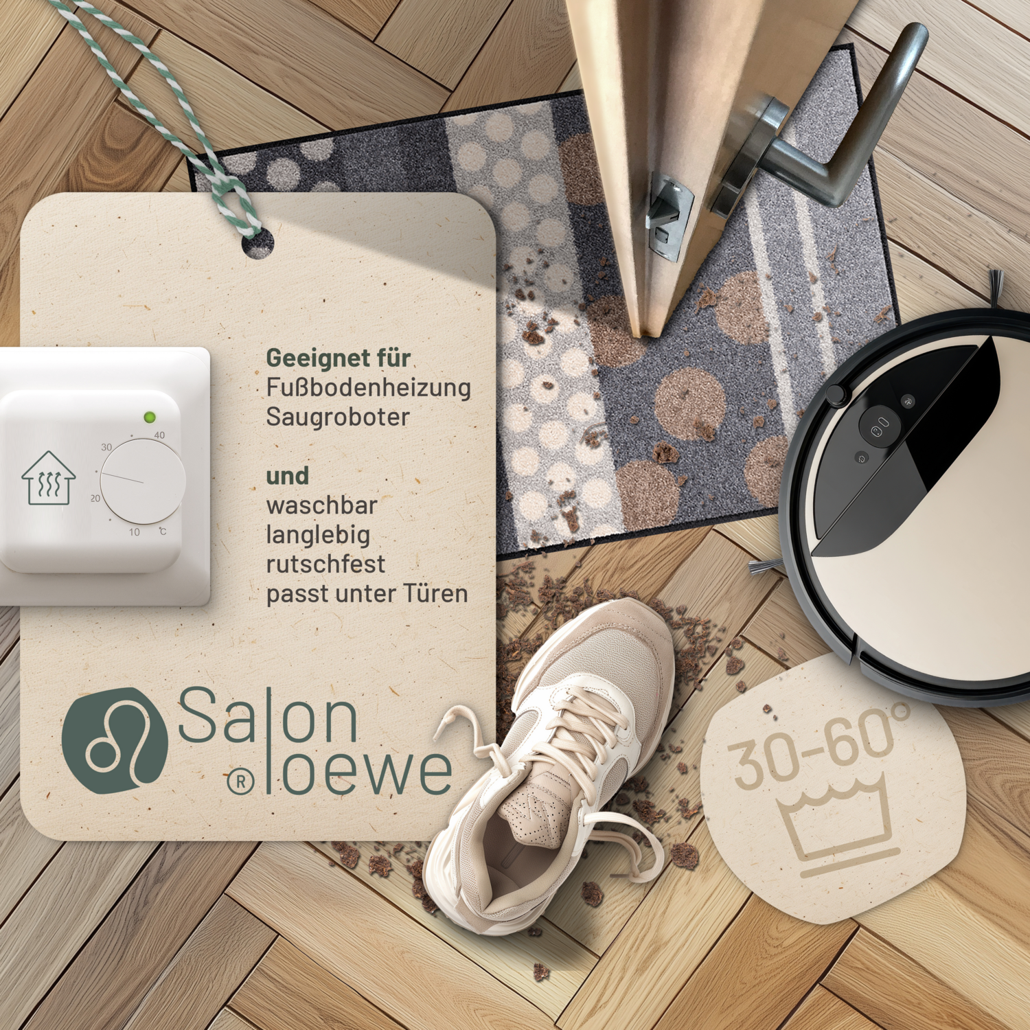 salonloewe-glamour-dots-grau-teppich-50-x-75-cm-waschbarer-l-ufer-rutschfest image 3