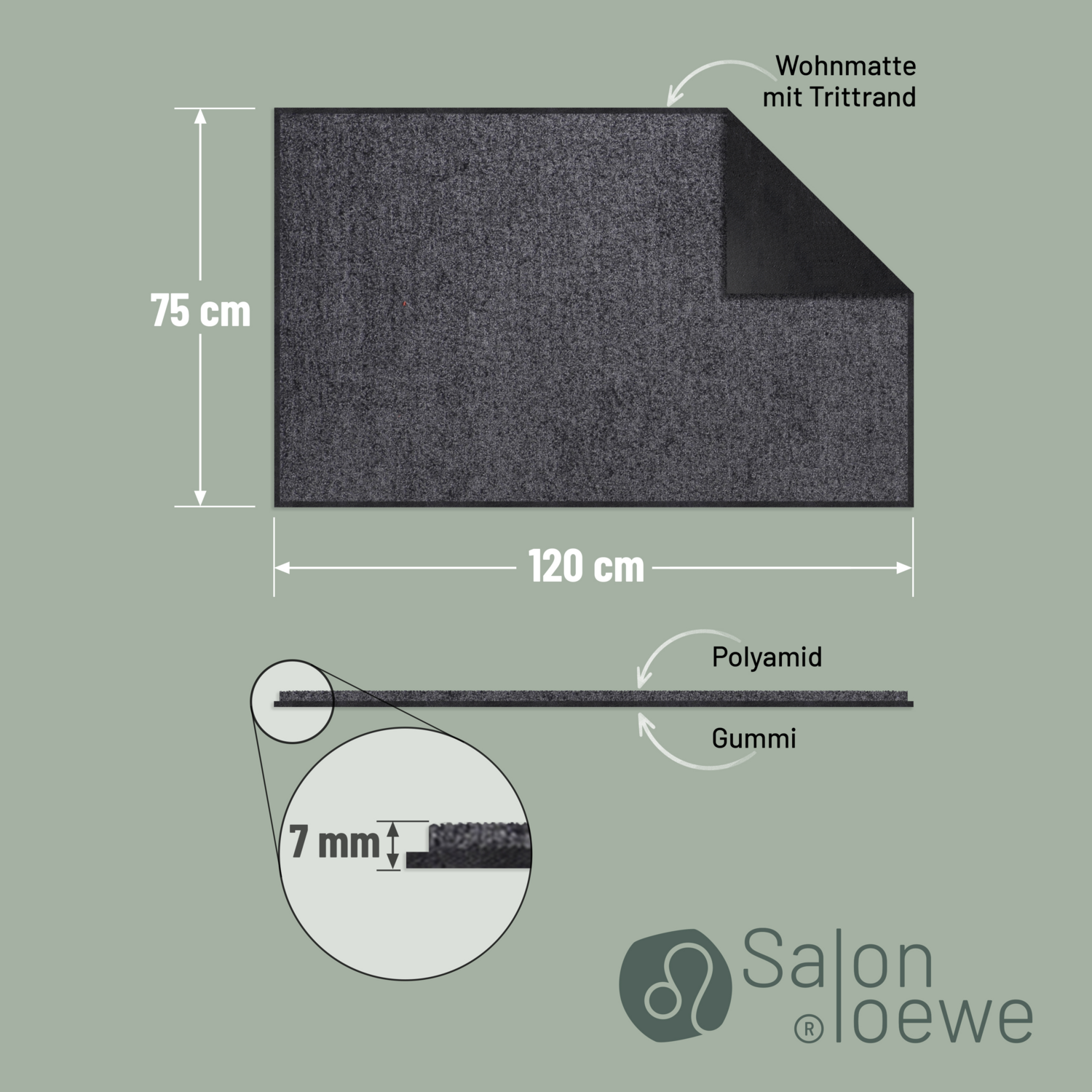 salonloewe-uni-anthrazit-l-ufer-75-x-120-cm-waschbare-schmutzfangmatte-aus-polya image 3