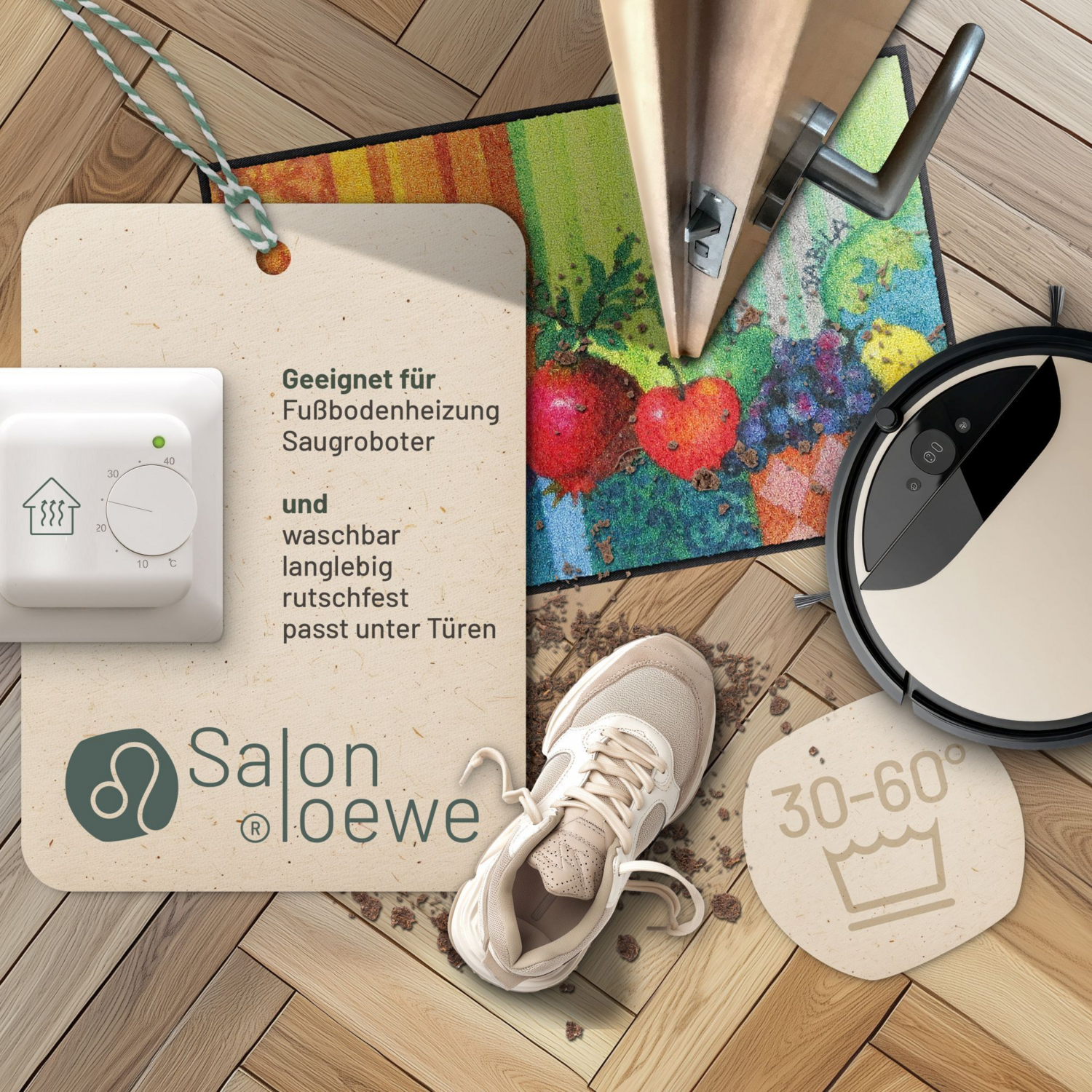 salonloewe-frutta-e-righe-l-ufer-50-x-75-cm-schmutzfangmatte-mit-fr-chte-und-str image 2