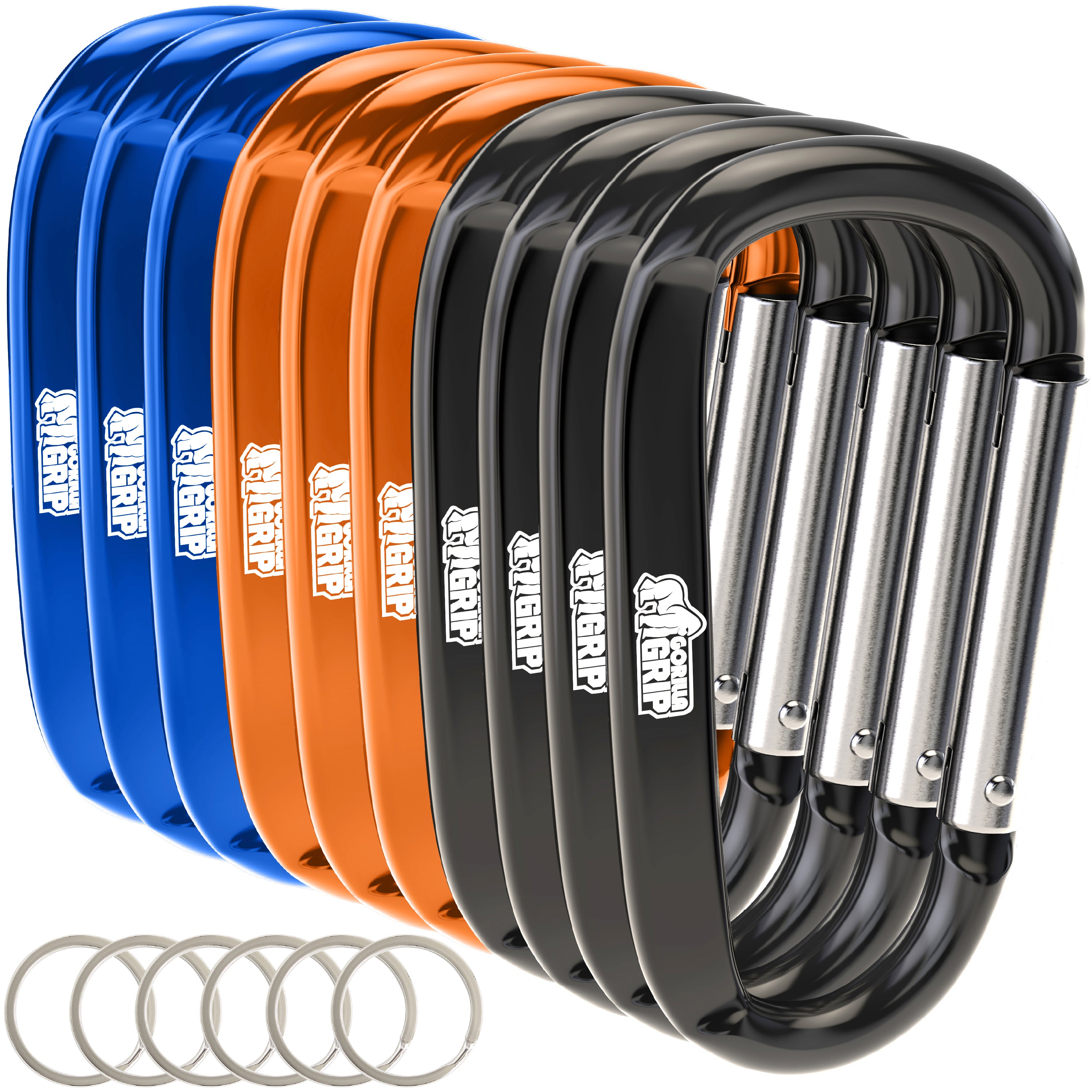 gorilla-grip-carabiners-karabinerhaken-aluminium-170-lbs image 6