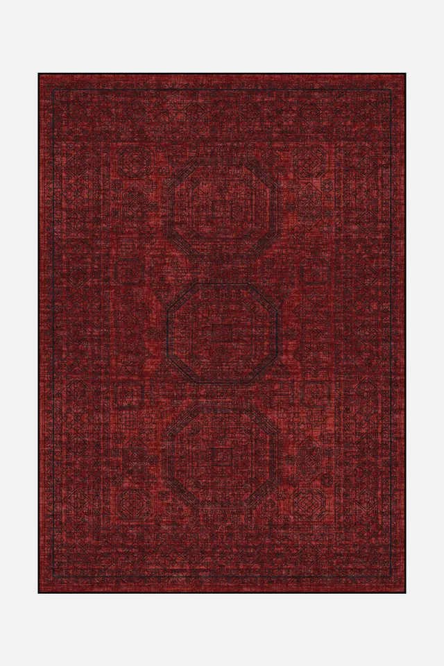 teppana-livia-bordeaux-teppich-waschbar image 1