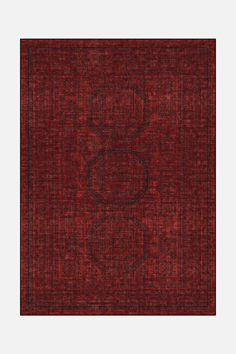 teppana-livia-bordeaux-teppich-waschbar image 1