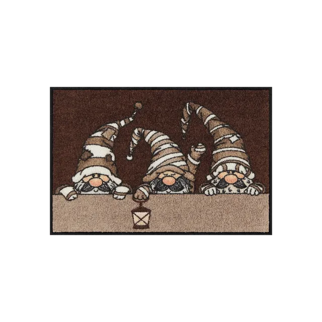 salonloewe-julklapp-mocca-eingangsmatte-fu-matte-50-x-75-cm-wichtel-motiv image 1