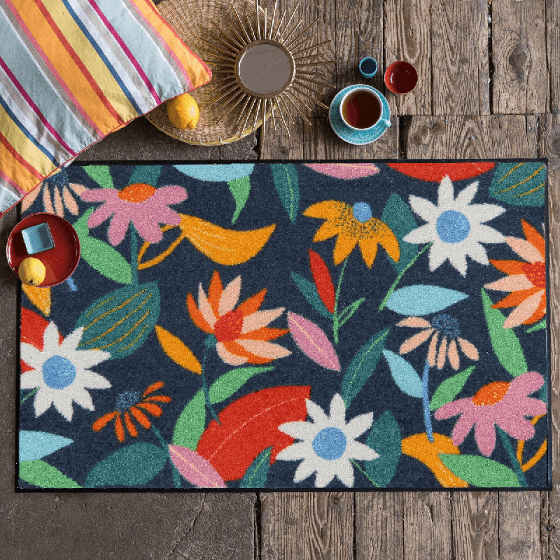 salonloewe-elvy-allover-eingangsmatte-50-x-75-cm-bunte-blumen-schmutzfangmatte-m image 2