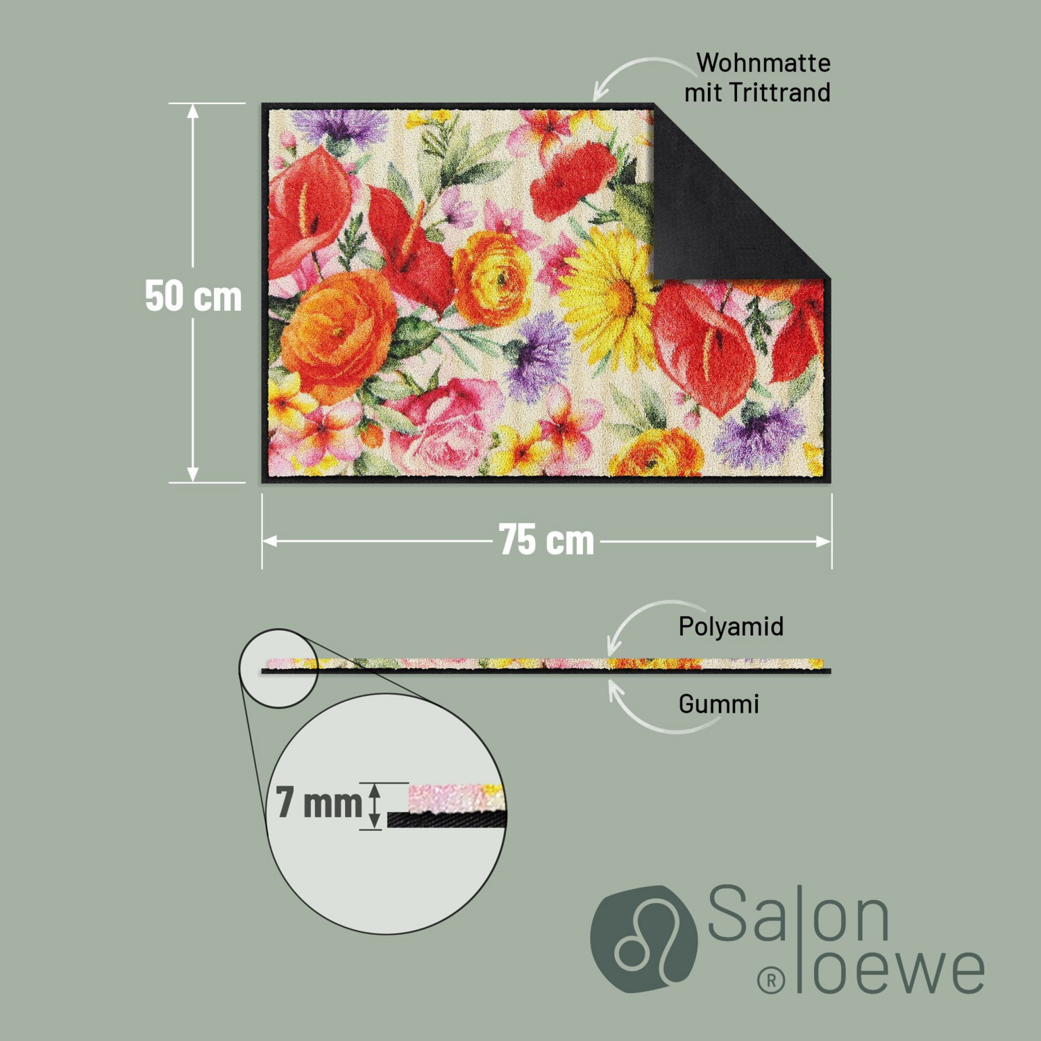 salonloewe-garden-of-senses-eingangsmatte-50-x-75-cm-blumenmotiv-made-in-germany image 4