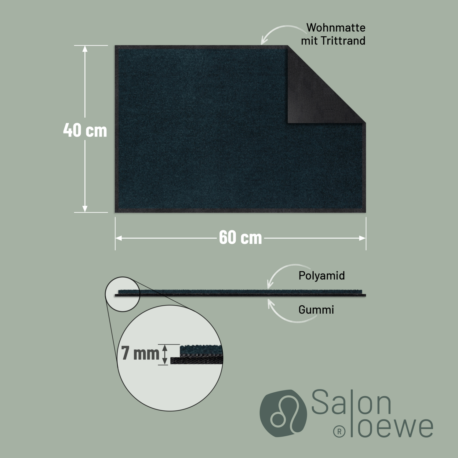 salonloewe-blaupetrol-halbrund-40-x-60-cm-waschbare-schmutzfangmatte-in-blau-pet image 3