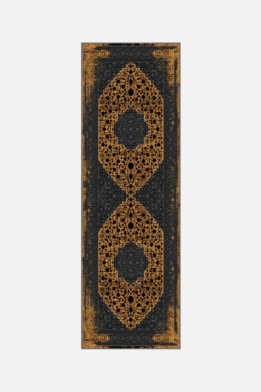 teppana-ella-septaria-teppich-waschbarer-kurzflor-teppich-in-gelb-orange-34-50-s image 5