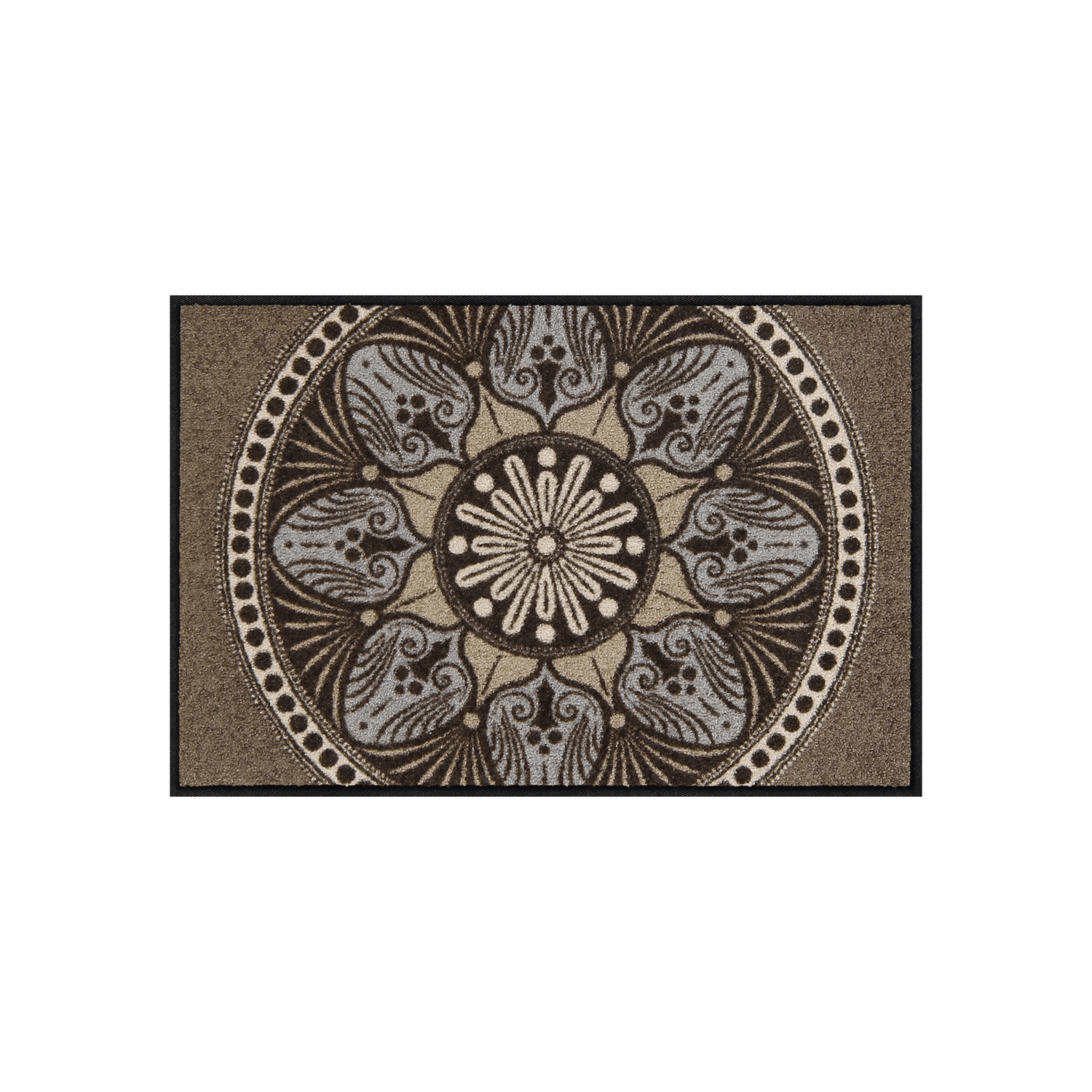 salonloewe-yara-taupe-l-ufer-50-x-75-cm-polyamid-rutschfest-waschbar-mandala-mus image 1