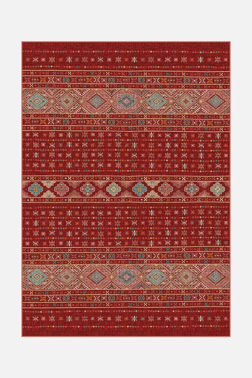 teppana-noura-rubin-teppich-boho-geometrisch image 1