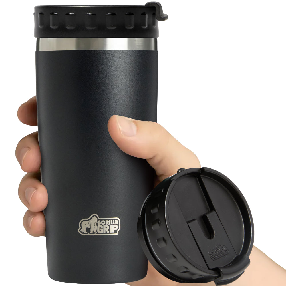 gorilla-grip-travel-mug-isolierbecher-edelstahl image 1