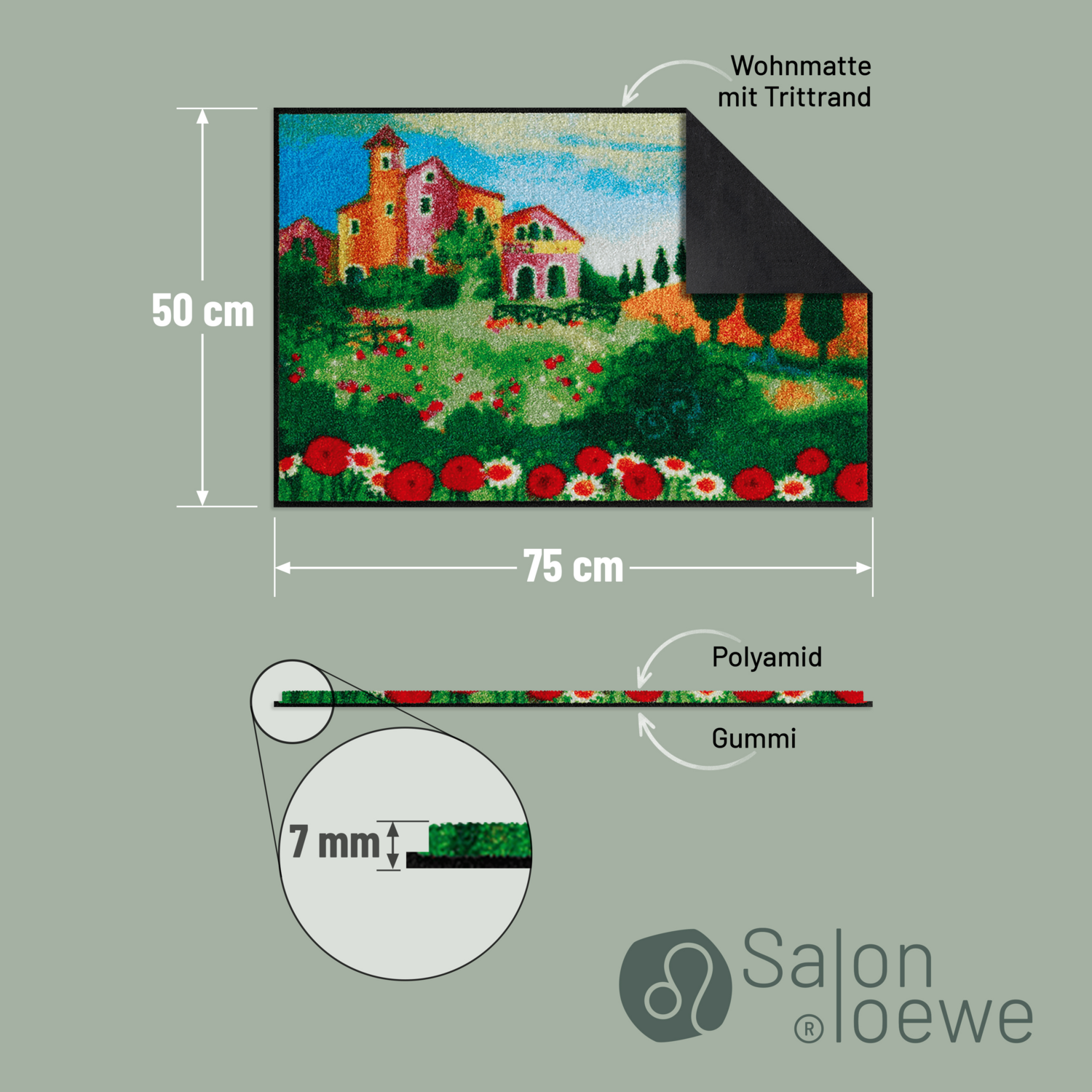 salonloewe-bella-vista-eingangsmatte-50-x-75-cm-kunstvolle-fu-matte-mit-impressi image 4