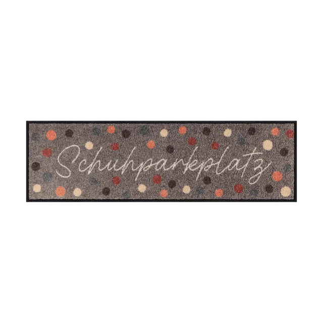 salonloewe-schuhparkplatz-dots-minimatte-30-x-100-cm-schmale-waschbare-flurmatte image 1
