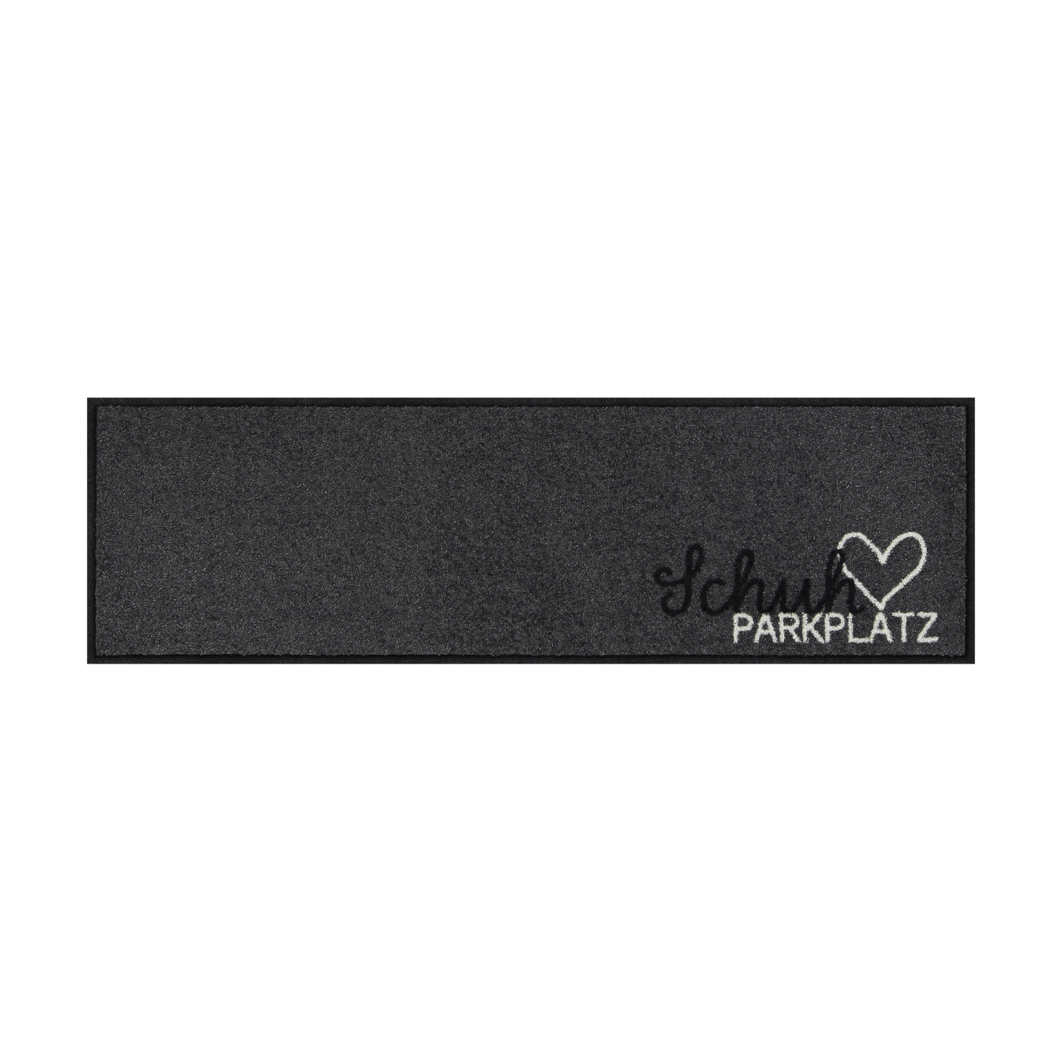 salonloewe-schuhparkplatz-pur-silber-minimatte-30-x-100-cm-fu-matte-mit-herz-mot image 1