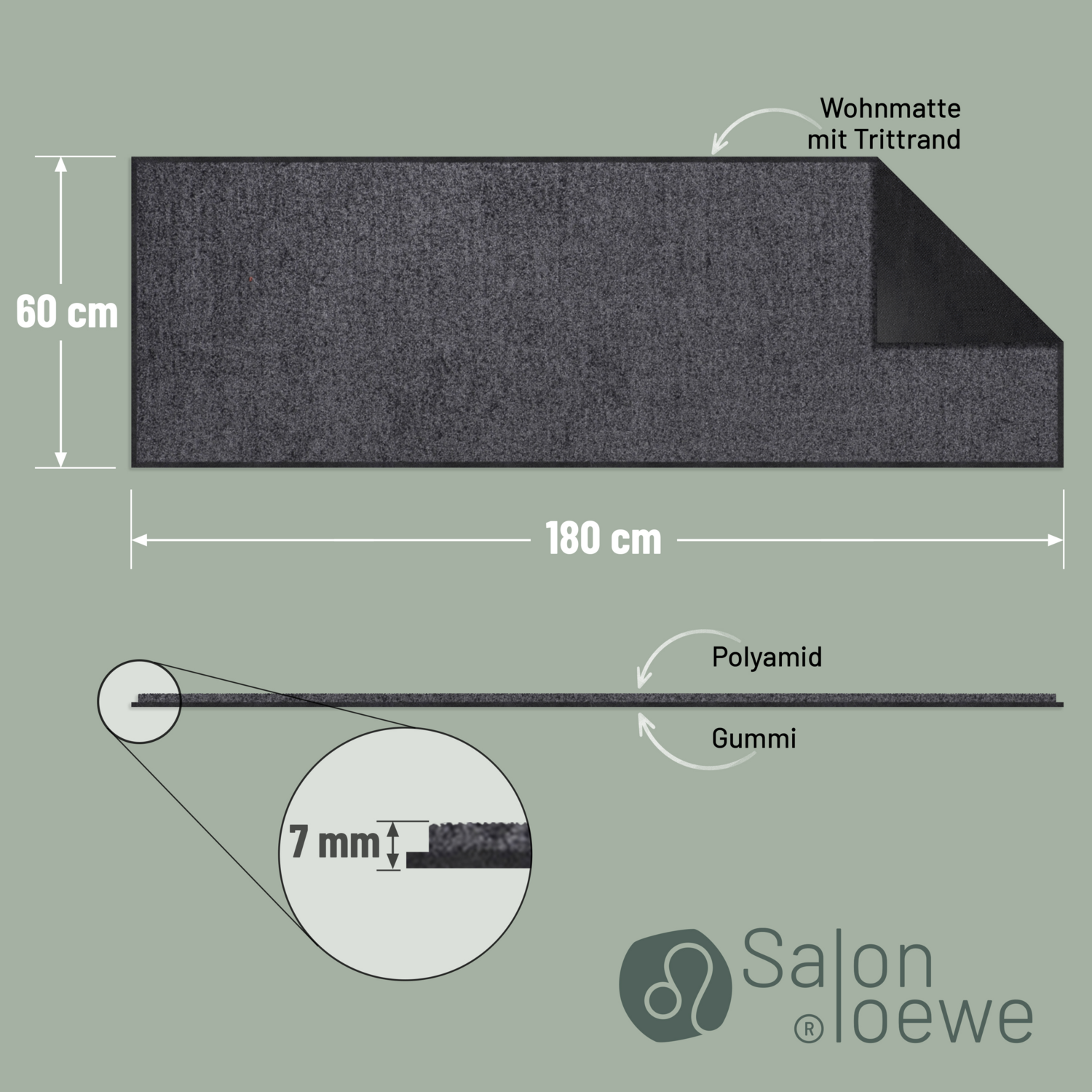salonloewe-uni-anthrazit-l-ufer-60-x-180-cm-waschbare-fu-matte-aus-polyamid-made image 3