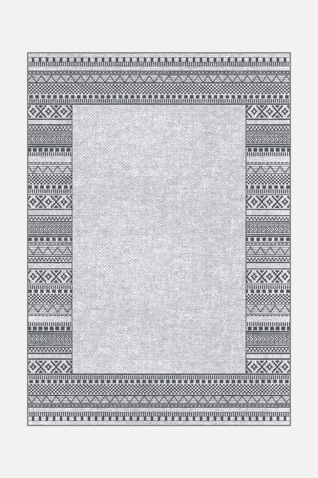 teppana-naila-flint-teppich-waschbarer-indoor-teppich-grau-geometrisch-modern image 1