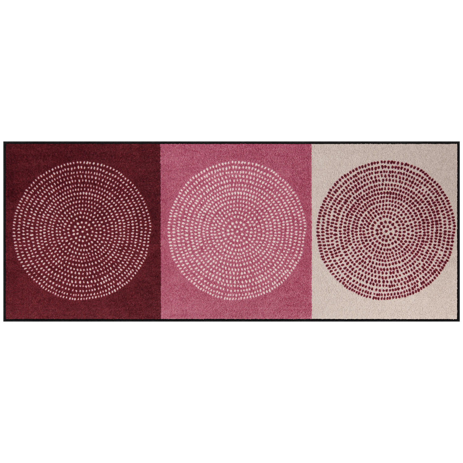 salonloewe-nestor-rose-teppich-75-x-190-cm-l-ufer-im-uni-design-polyamid-rutschf image 1