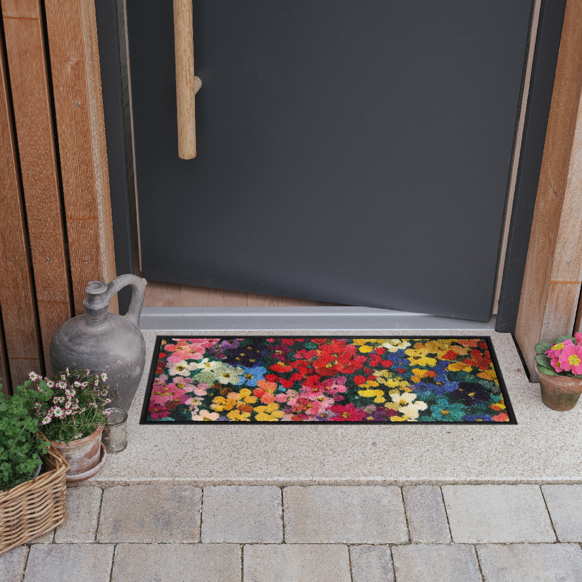 salonloewe-mille-fleurs-minimatte-30-x-75-cm-blumenmotiv-polyamid-rutschfest image 2
