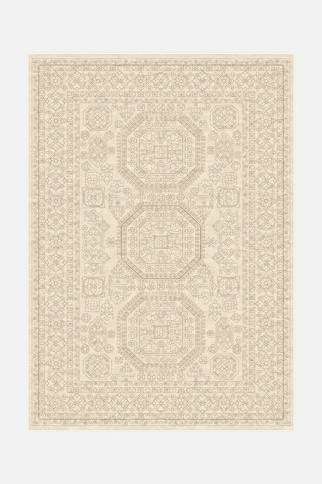 teppana-livia-creme-teppich-waschbar-mit-rutschmatte image 1