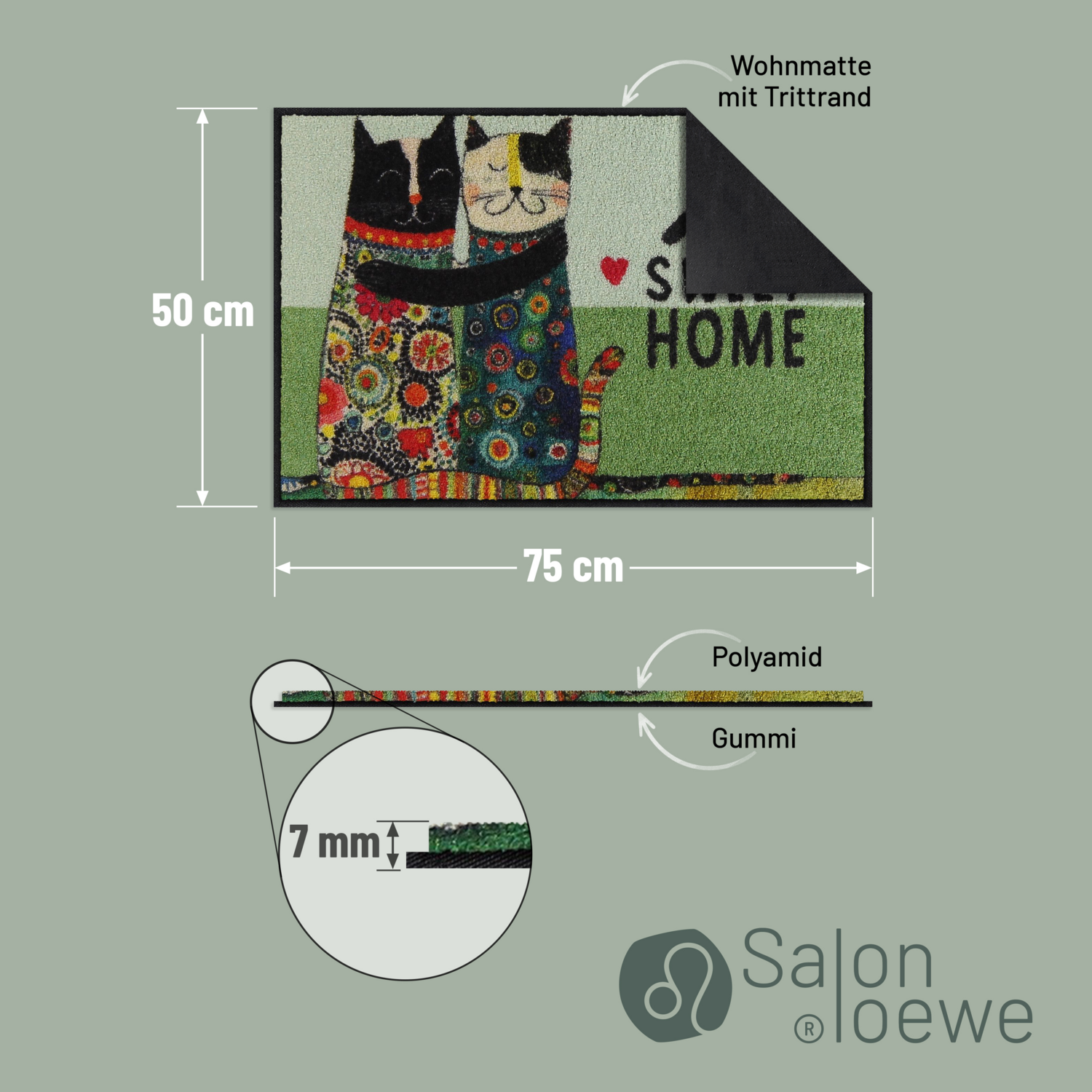 salonloewe-sweet-cats-eingangsmatte-50-x-75-cm-waschbare-fu-matte-mit-katzenmoti image 4