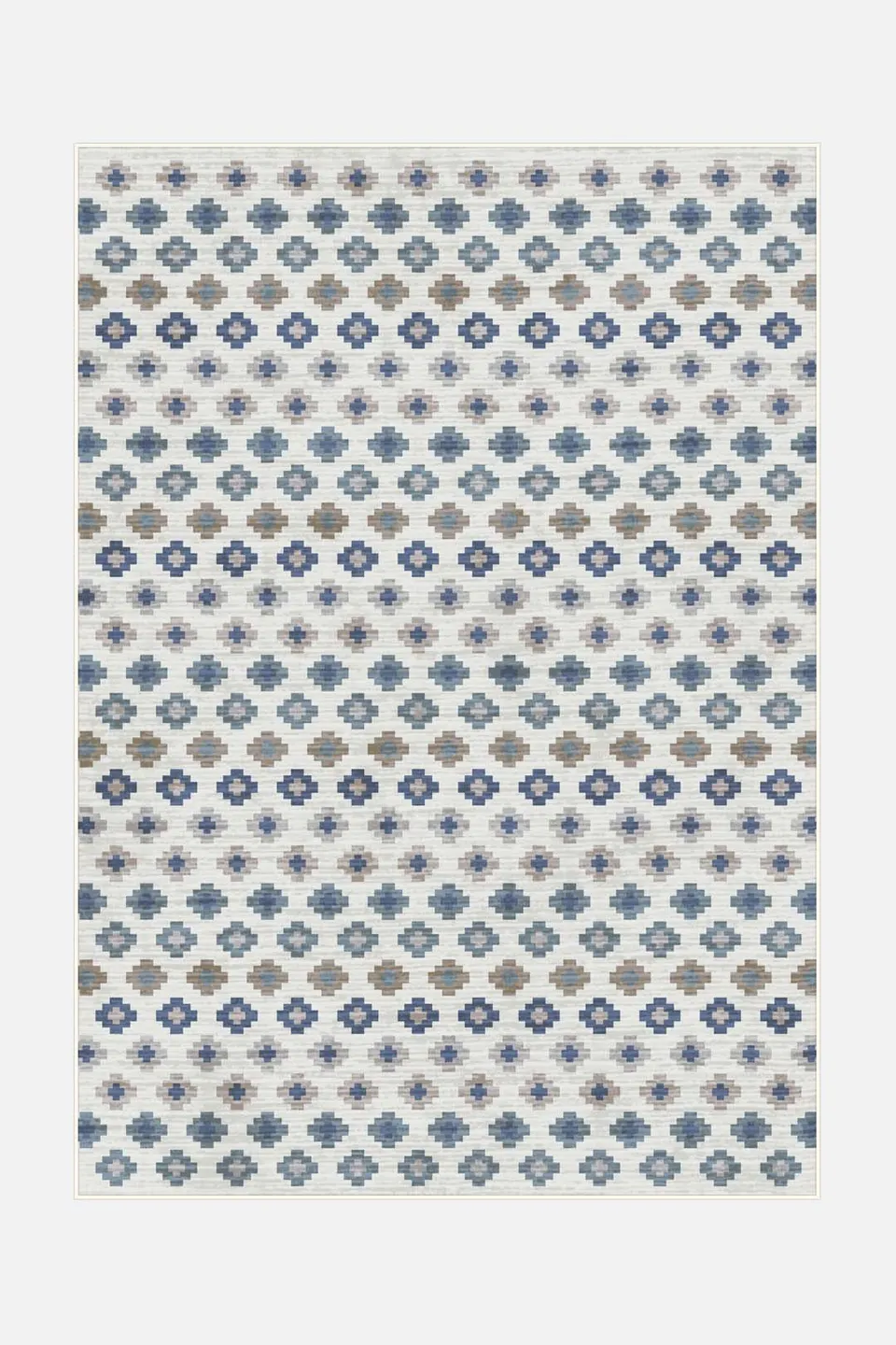 teppana-anita-stein-waschbarer-teppich-blau-gr-n-grau image 1