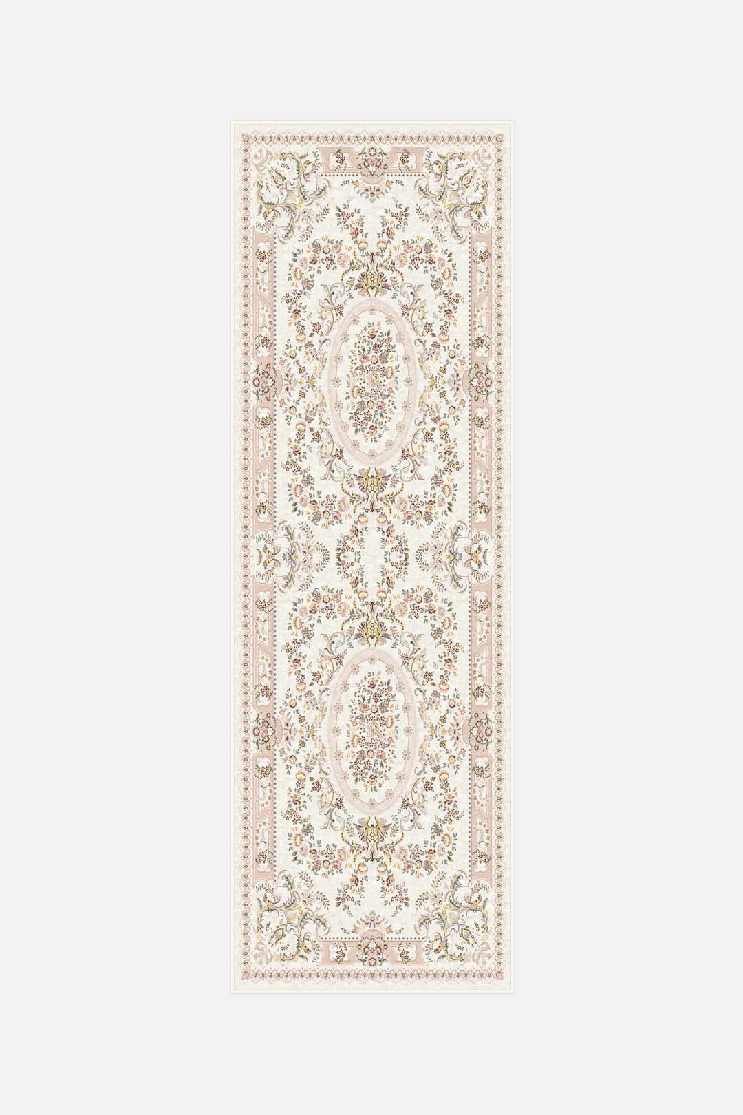 teppana-blomma-avalon-teppich-waschbarer-designer-teppich-florales-muster-in-bei image 5