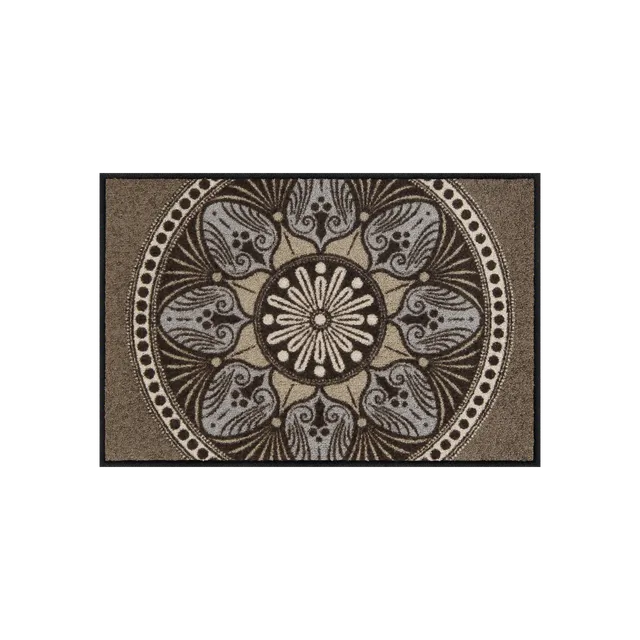 salonloewe-yara-taupe-l-ufer-50-x-75-cm-polyamid-rutschfest-waschbar-mandala-mus image 1