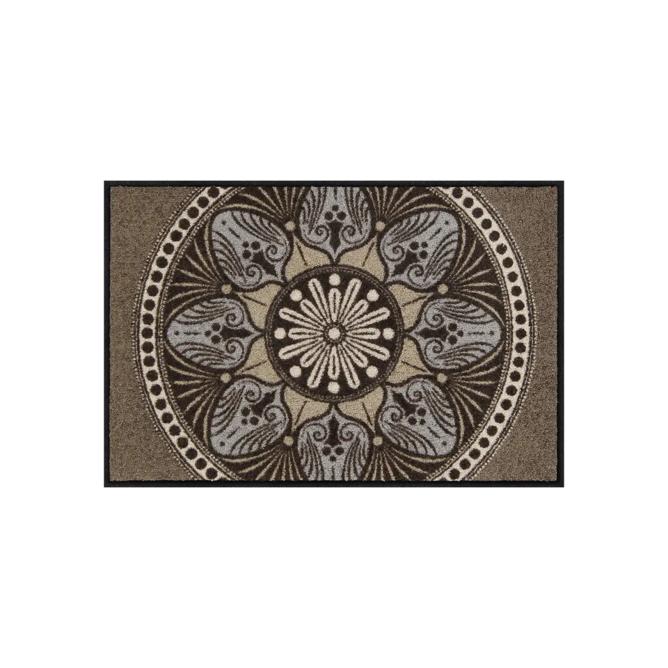 salonloewe-yara-taupe-l-ufer-50-x-75-cm-polyamid-rutschfest-waschbar-mandala-mus image 1