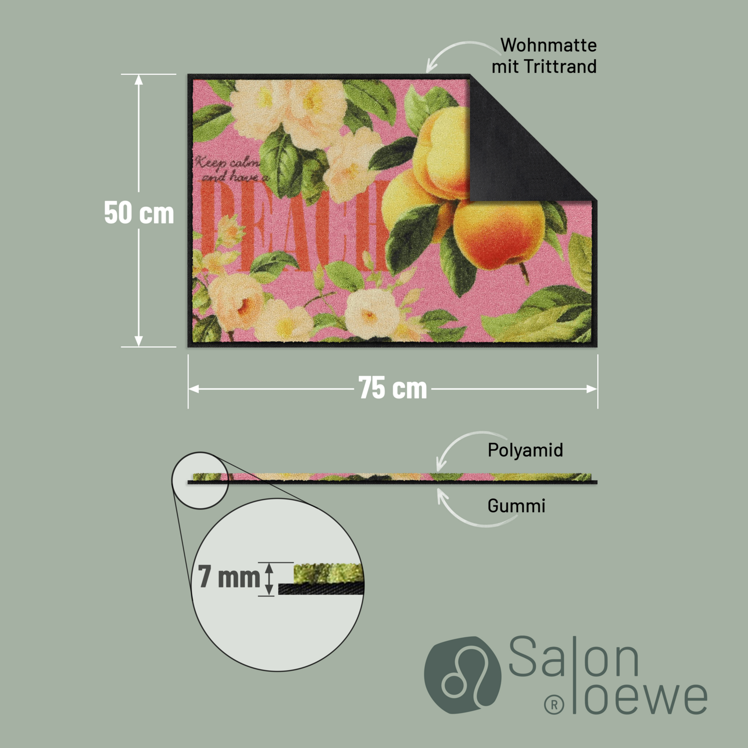 salonloewe-happy-peach-eingangsmatte-50-x-75-cm-fu-matte-mit-pfirsich-motiv-made image 4